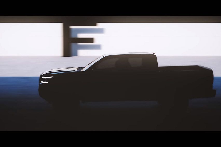 2022 Frontier pickup teaser