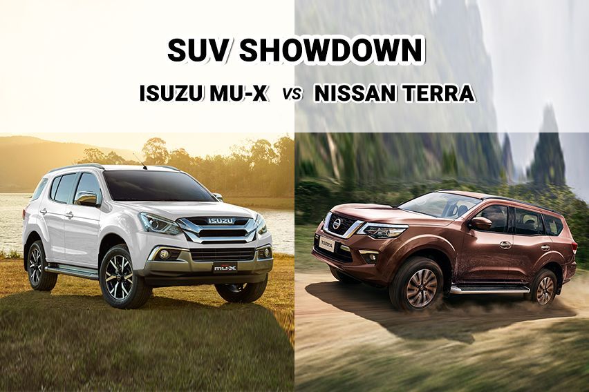 Spec showdown: Isuzu Mu-X vs. Nissan Terra