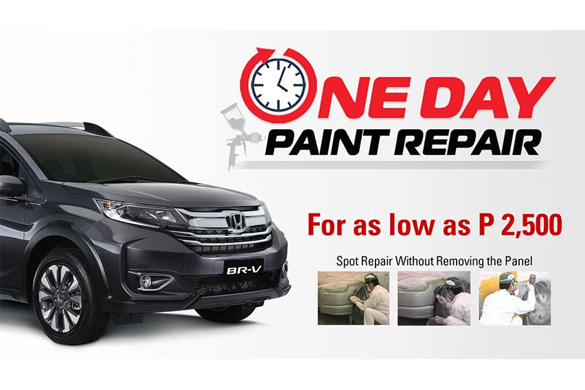 Your Honda car's damaged paintwork can now be fixed in 1 day