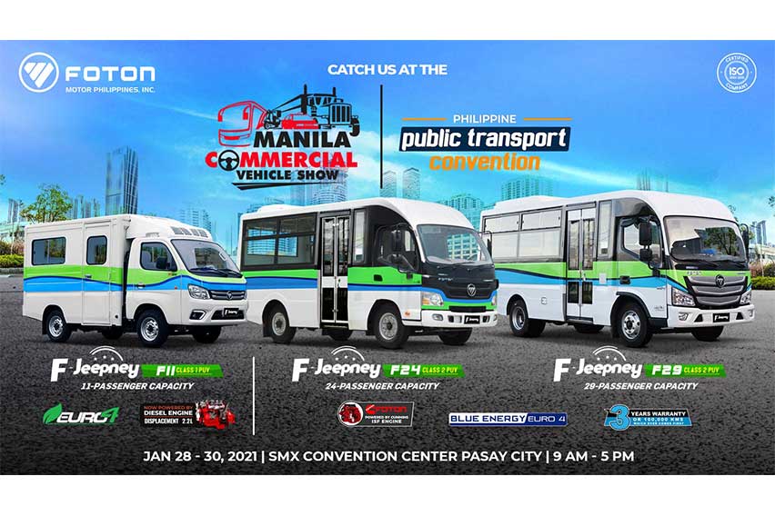 Foton PH to present modern jeepneys in twin transport events