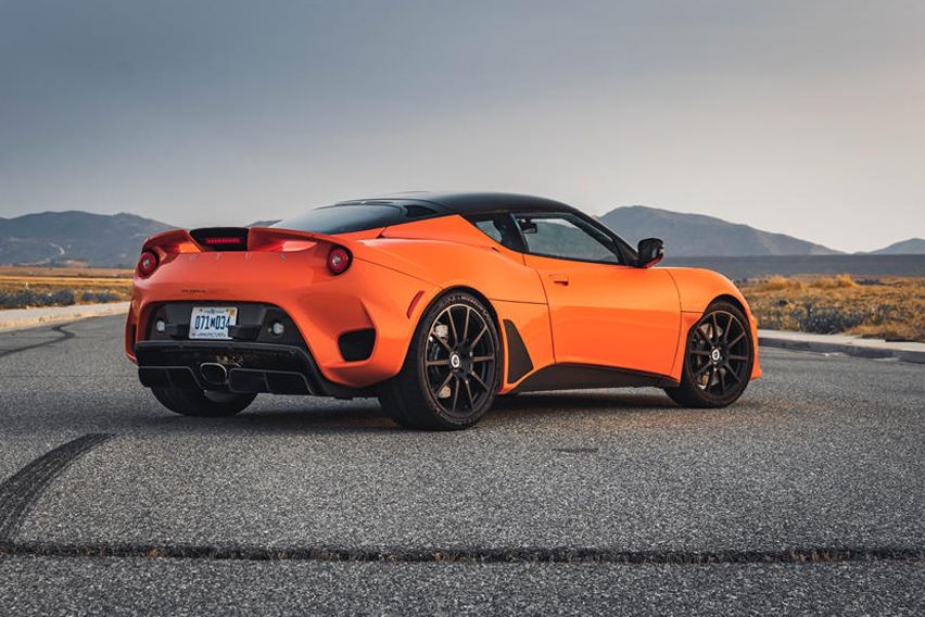 new Lotus sports car rear