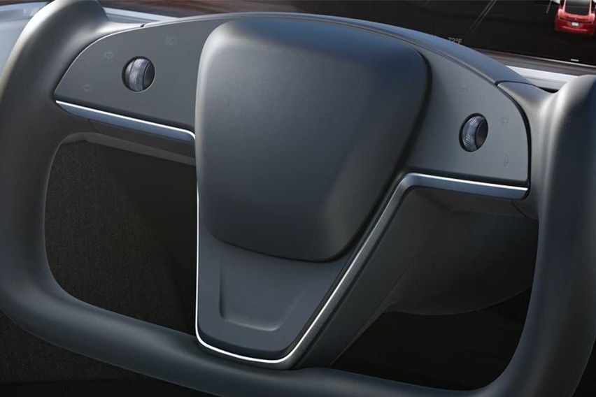 Tesla Model S steering 