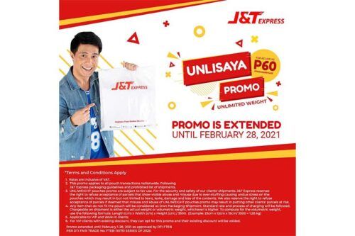J&amp;T Express extends 'UnliSaya' promo