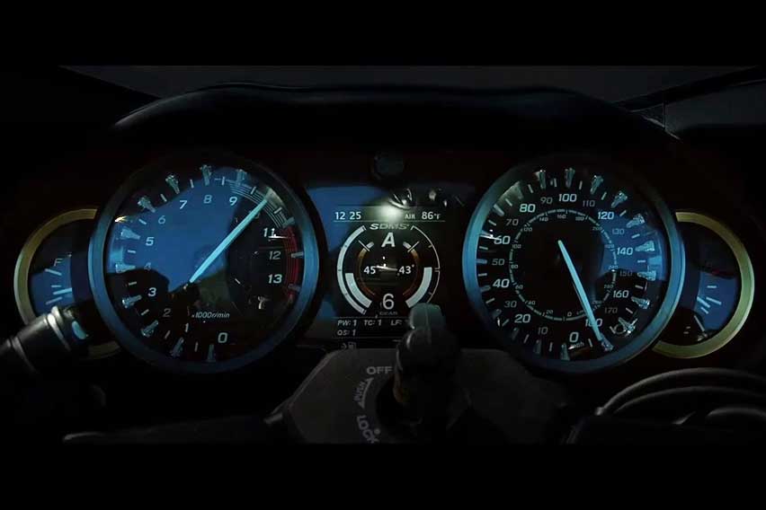 2021 Suzuki Hayabusa instrument panel