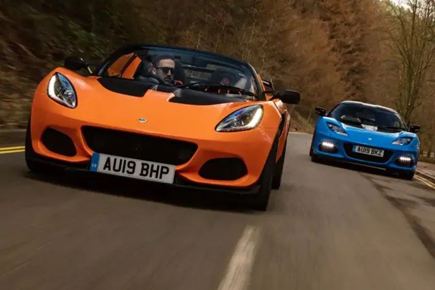 Lotus sports car front