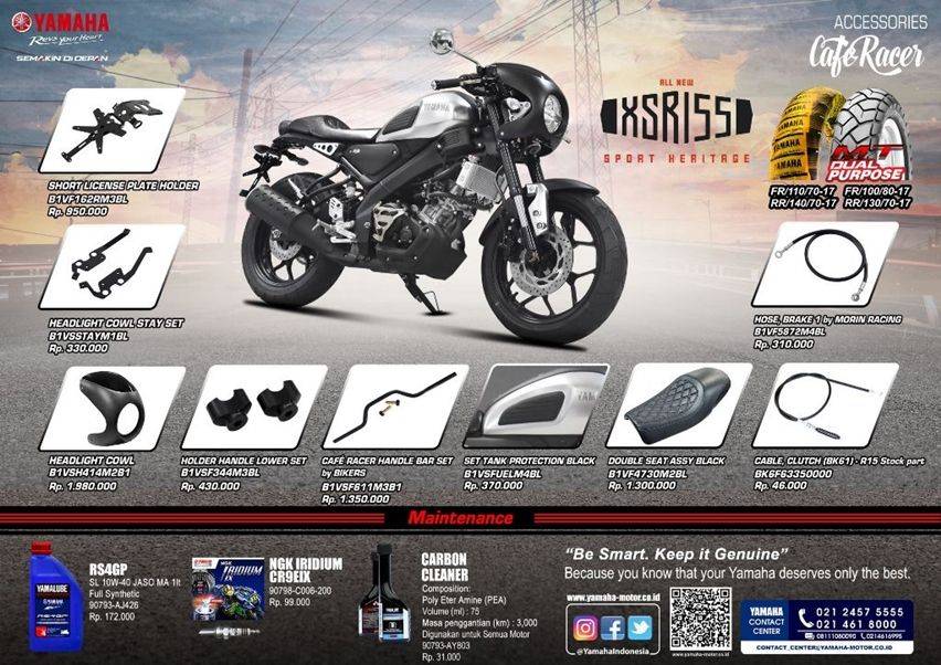 Yamaha Rilis Aksesori Resmi Buat Xsr Aliran Sport Heritage Cafe