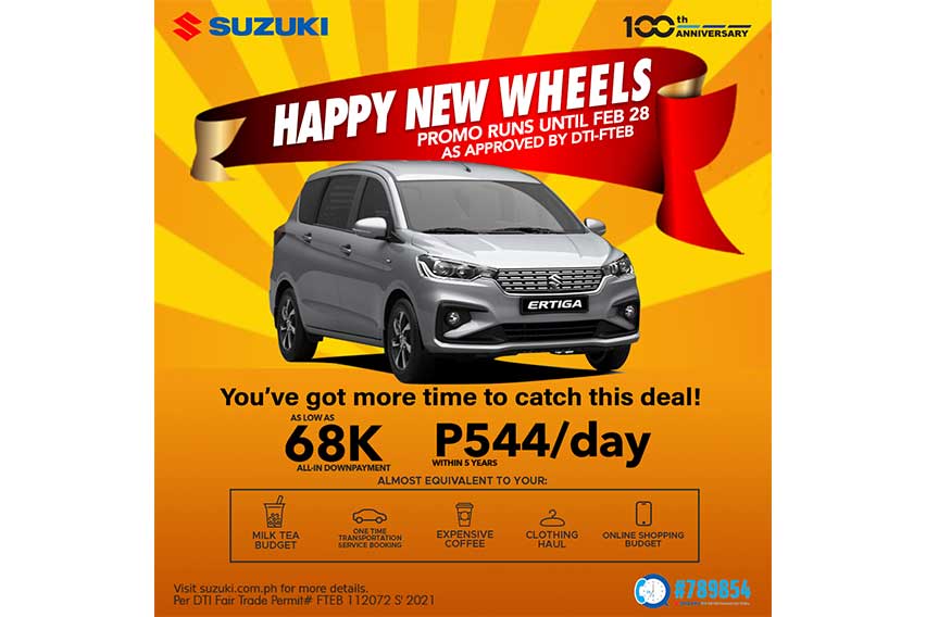Suzuki Happy New Wheels Promo 2021