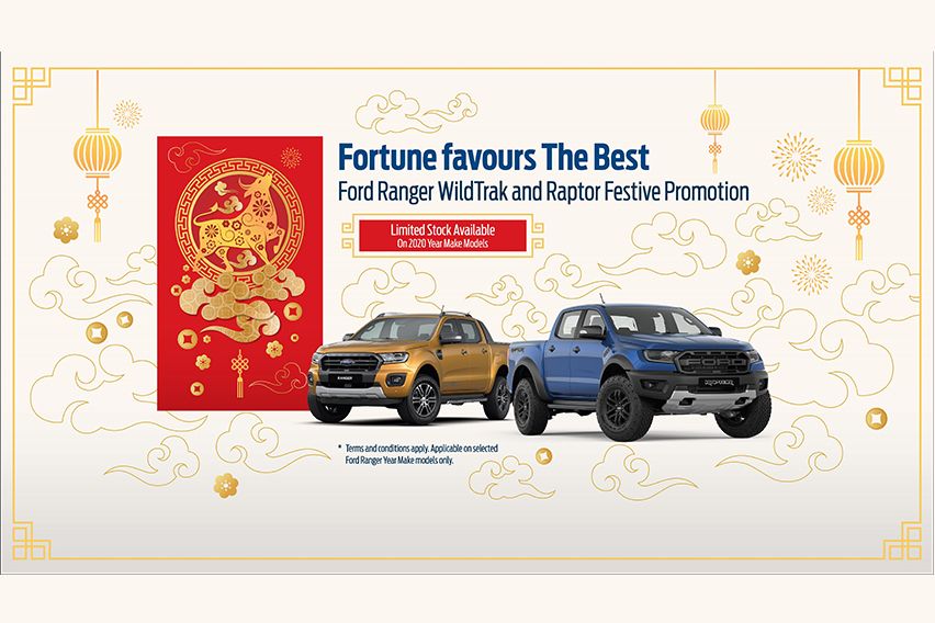 Get up to RM 6,000 cash rebate on Ford Ranger Raptor and WildTrak
