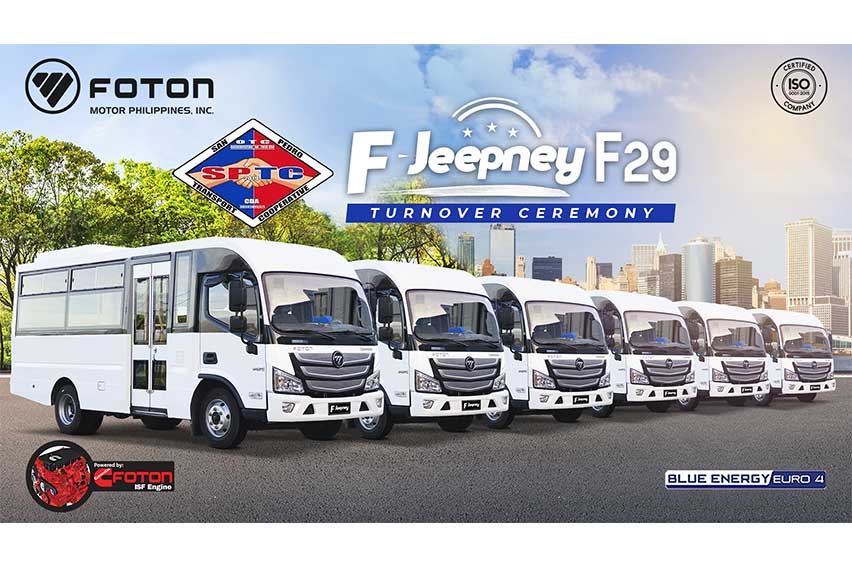 San Pedro cooperative gets 20 Foton F-Jeepney F29 units