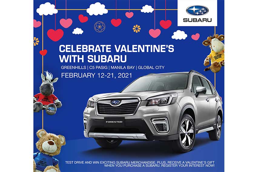 Lunar New Year, Valentine’s treats from Subaru