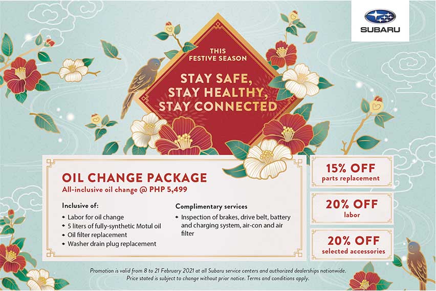 Subaru Aftersales Lunar New Year Promo 2021