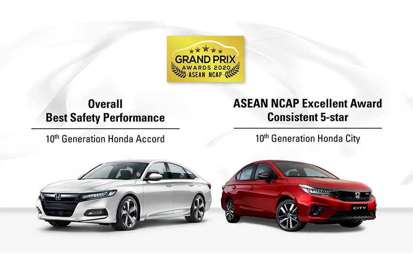 Honda City, Accord earn nods at ASEAN NCAP Grand Prix Awards 2020