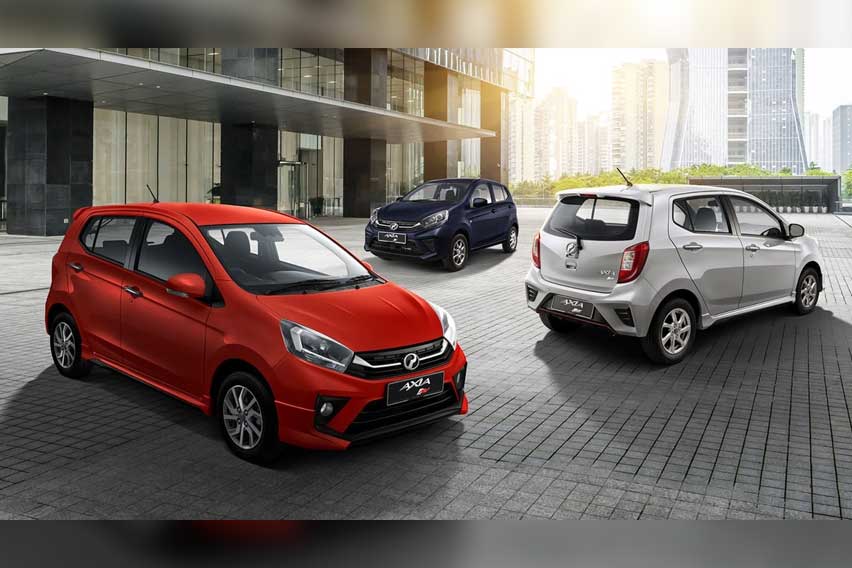 Perodua Axia front and rear