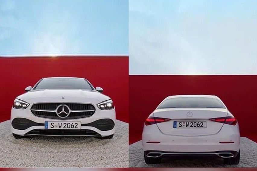 2021 Mercedes-Benz C-Class front and rear