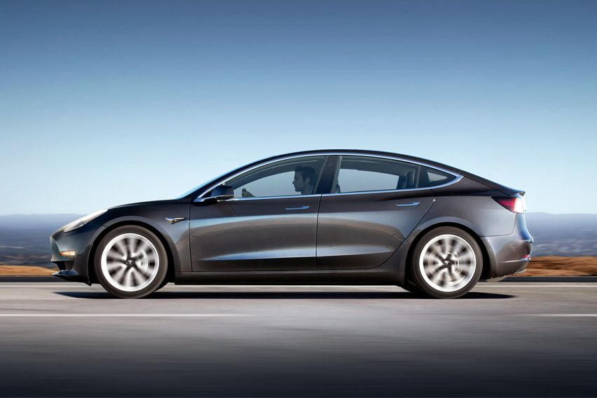 Tesla Model 3 side profile