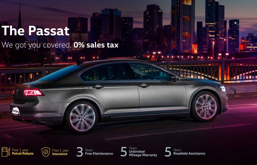 Save up to RM 11,500 on the Volkswagen Passat this March; Repair packages also on offer