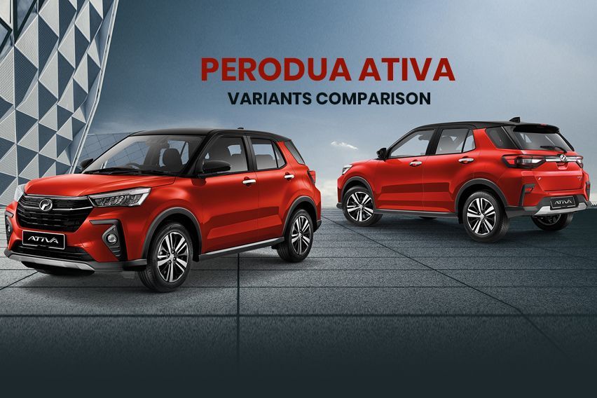 Perodua Ativa: Variants comparison