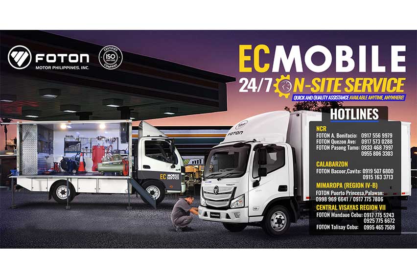 Foton EC Mobile 24/7 On-Site Service