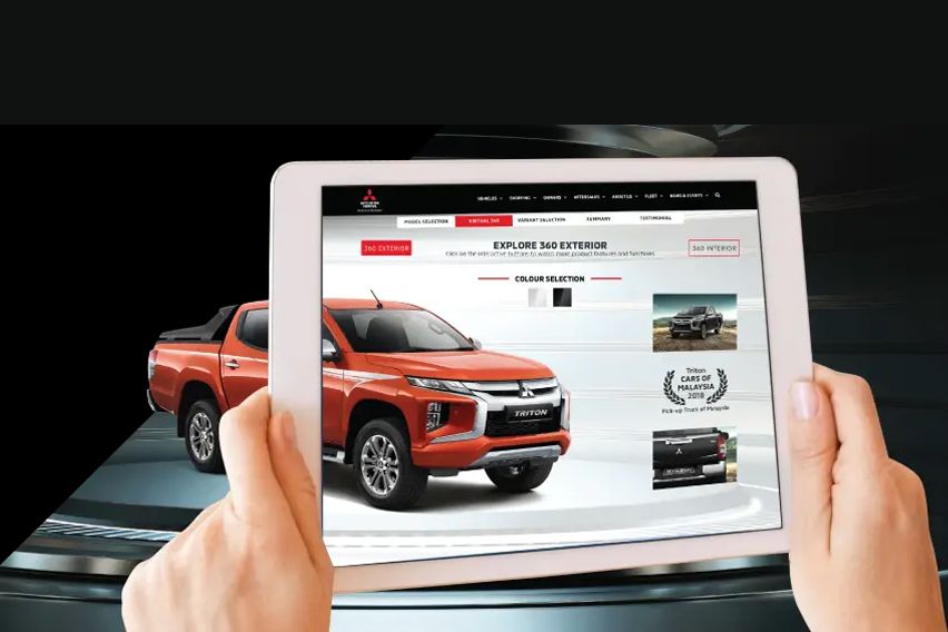 Mitsubishi online showroom
