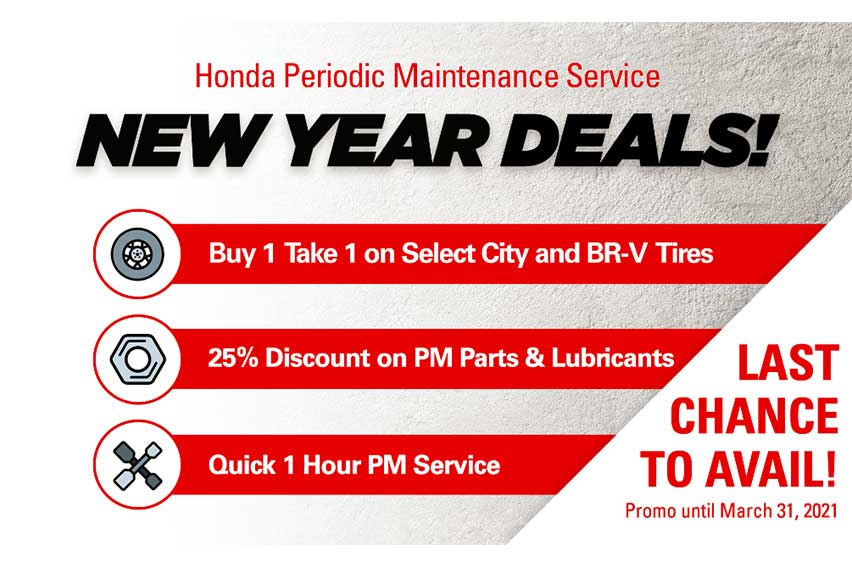 Honda extends New Year preventive maintenance promo to March 31