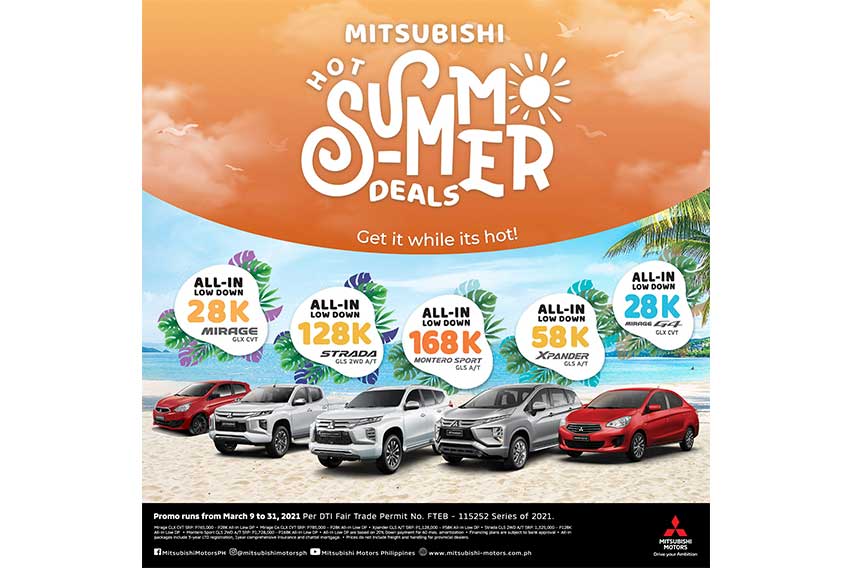 Mitsubishi PH presents all-in low down payment offerings this March