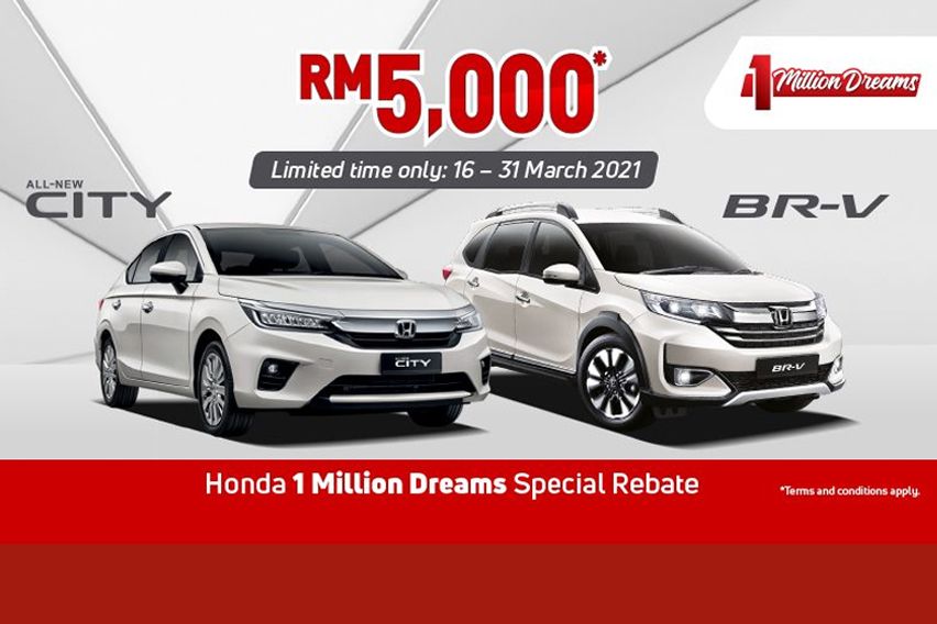 Honda Malaysia offers special rebates, exclusive merchandise under 1 Million Dreams Campaign