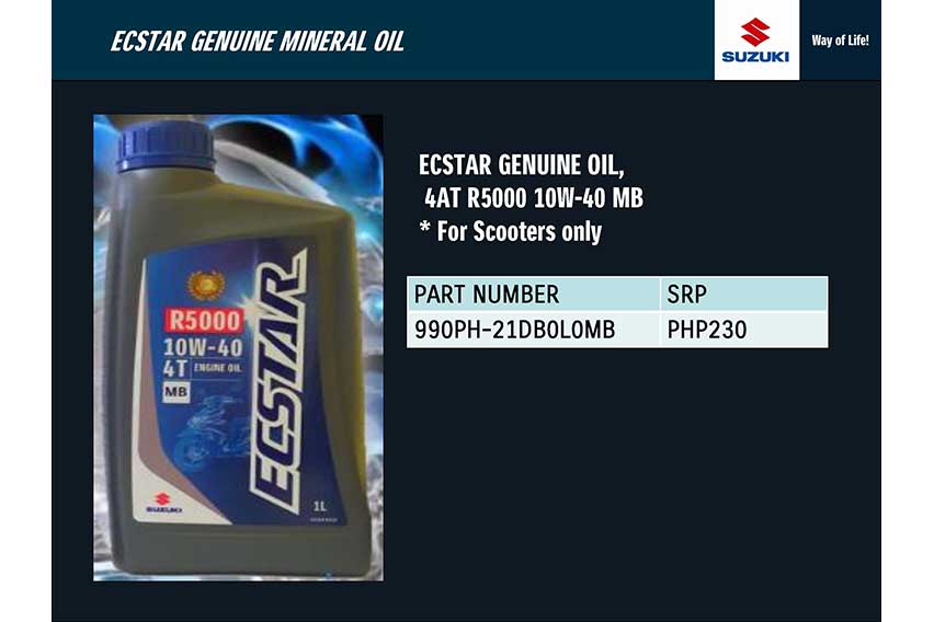 ECSTAR Genuine Oil