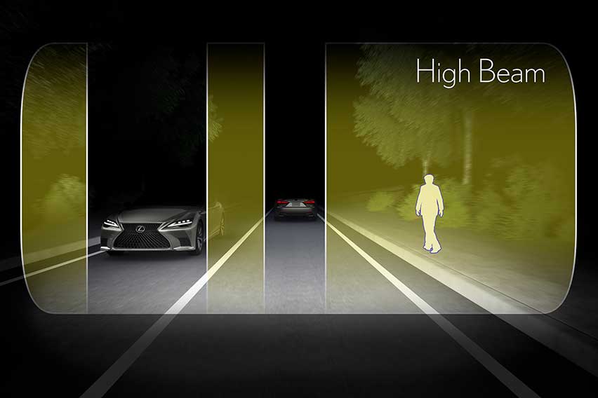 Lexus LS Adaptive High Beams