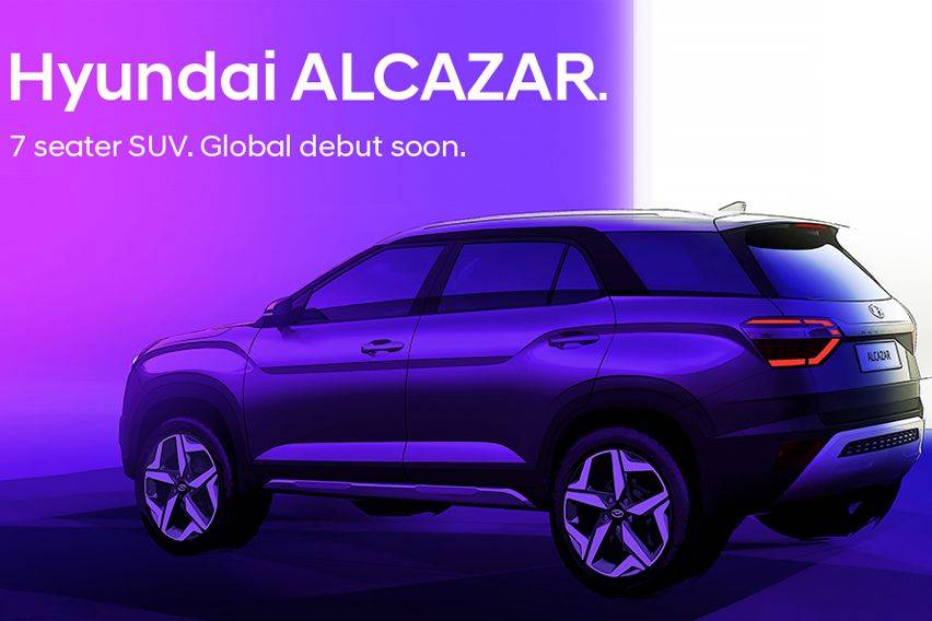 Hyundai Alcazar teaser released, debut set for next week