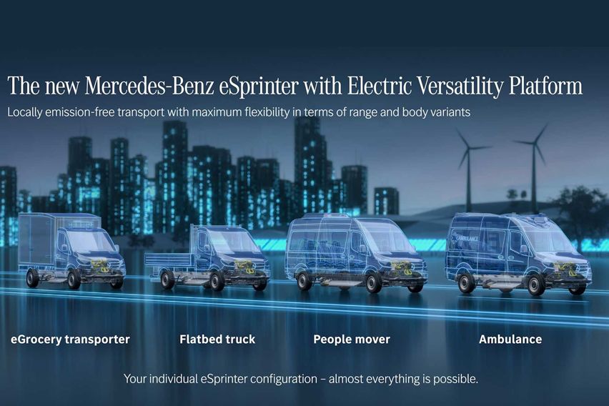 Next-gen Mercedes eSprinter vans
