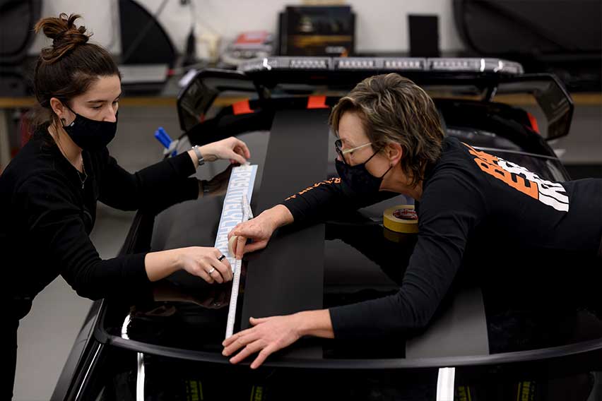 Mini Electric Pacesetter inspired by JCW Color and Material Designer Morgane Bavagnoli