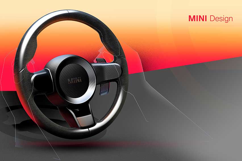 Mini Electric Pacesetter inspired by JCW Steering Wheel