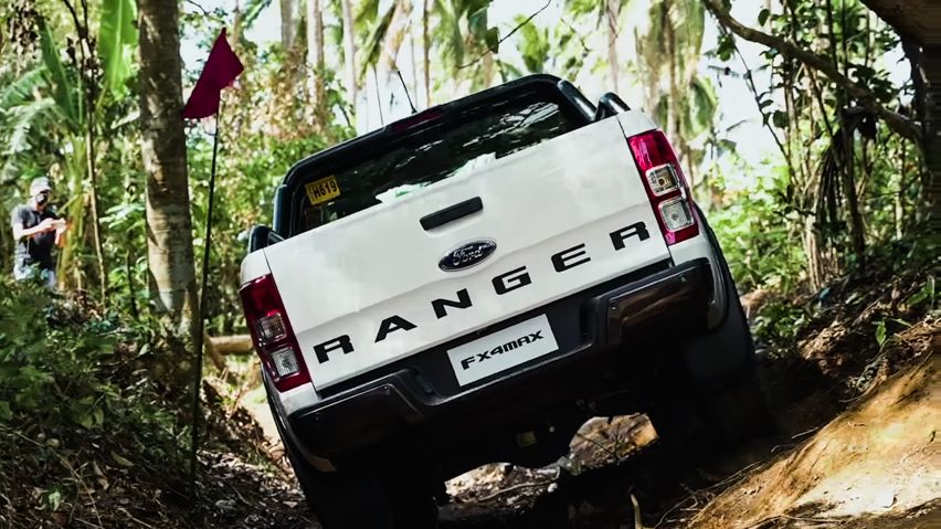 2014 Ford Ranger FX4 MAX White Sideways Rear