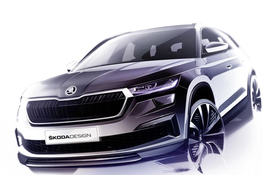 2021 Skoda Kodiaq design sketch