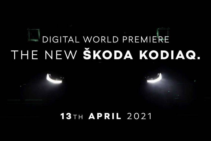 2021 Skoda Kodiaq teased again, global debut soon