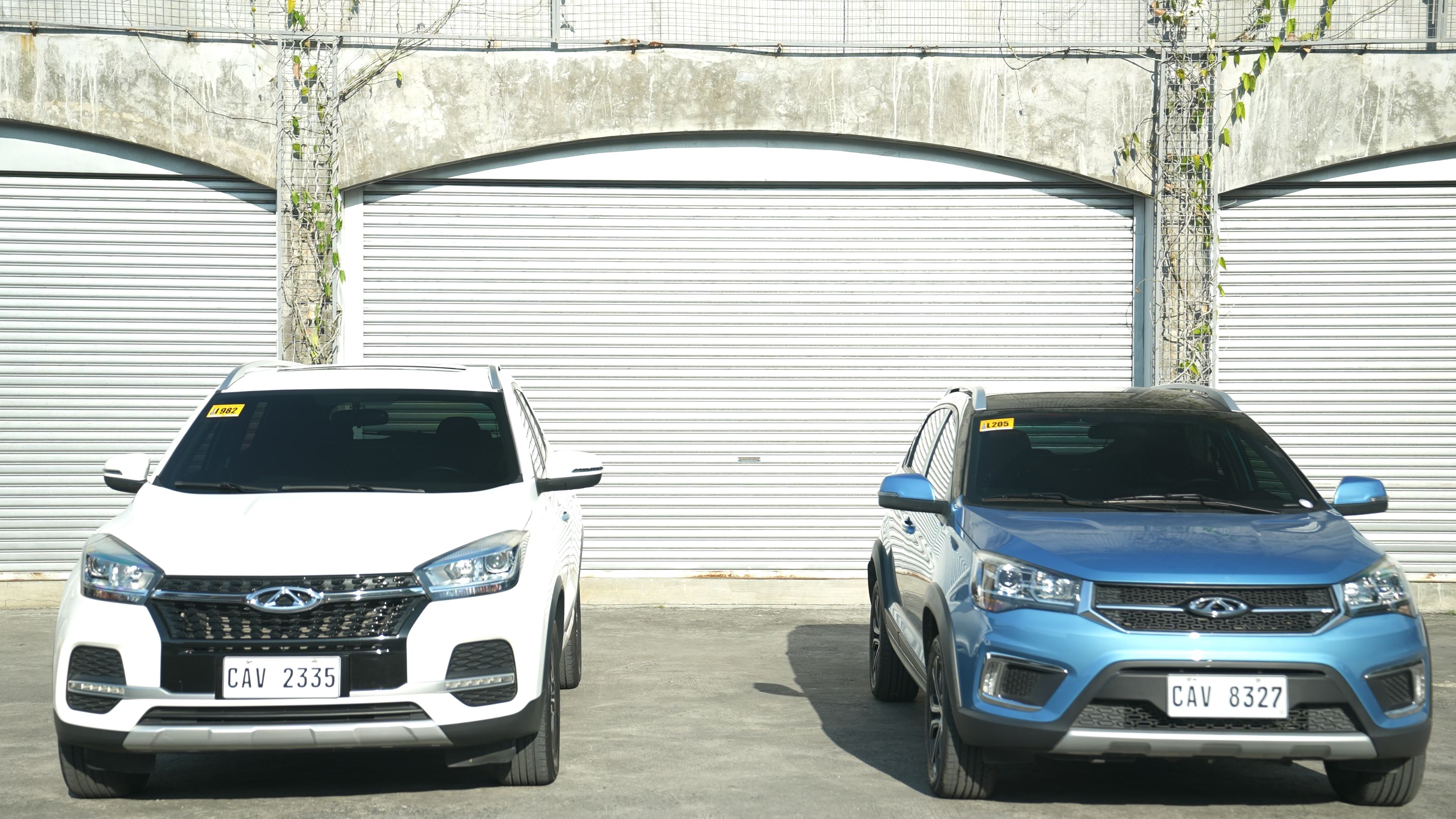 Chery Tiggo 2 and 5X side by side