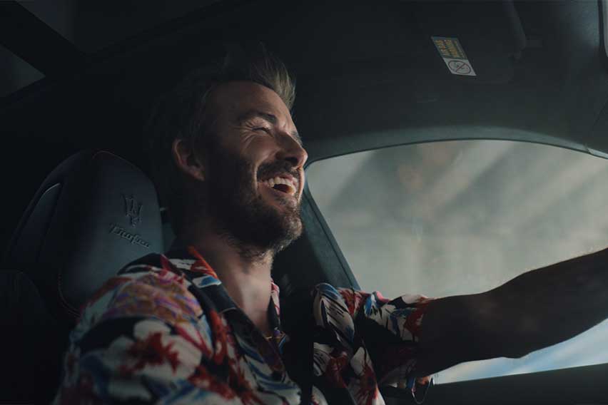David Beckham as Maserati's brand global ambassador