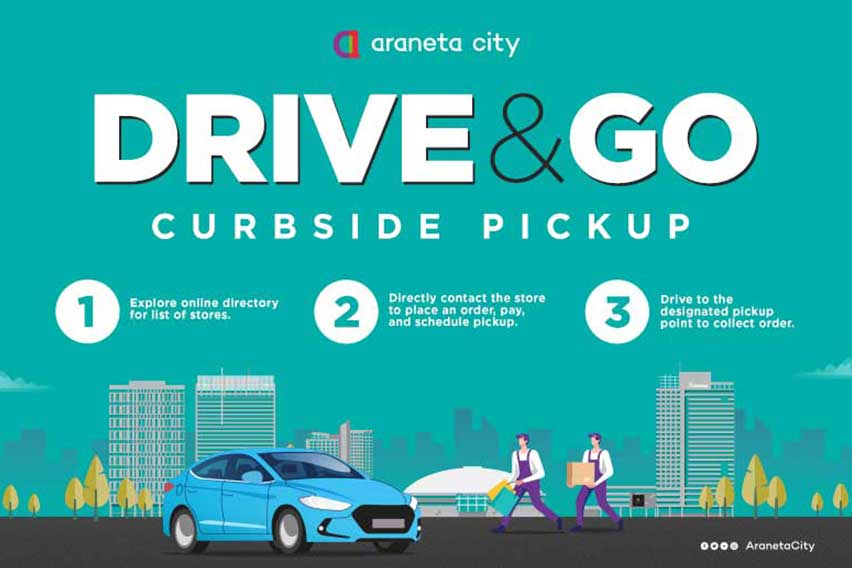 Araneta City launches ‘Drive & Go’ curbside pickup service