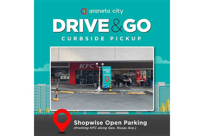 Araneta City's Drive & Go Curbside Pickup Service - Shopwise Pickup Spot