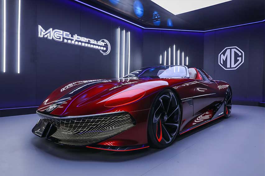 MG reveals Cyberster roadster, CyberCUBE program at Shanghai