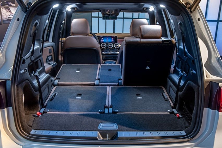 2021 Mercedes-Benz GLB foldable seats