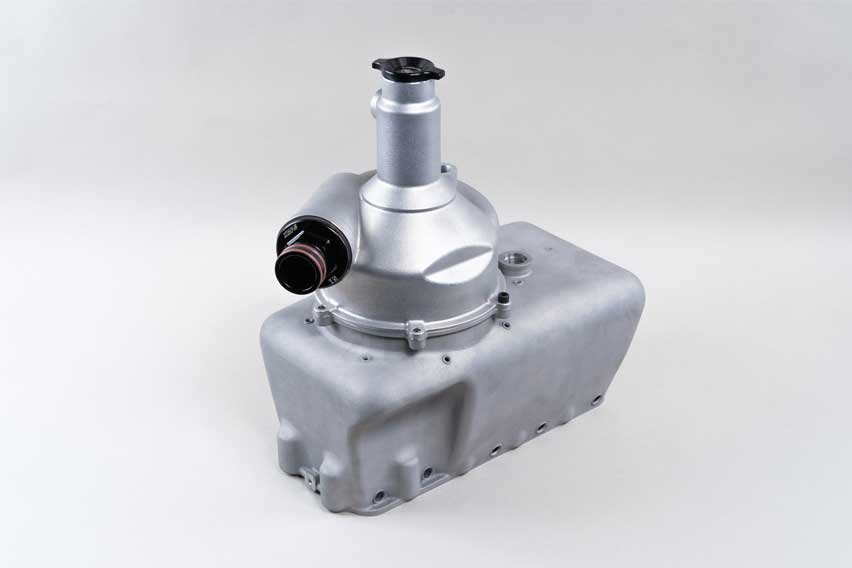 3D-printed C8.R Corvette oil inlet and tank