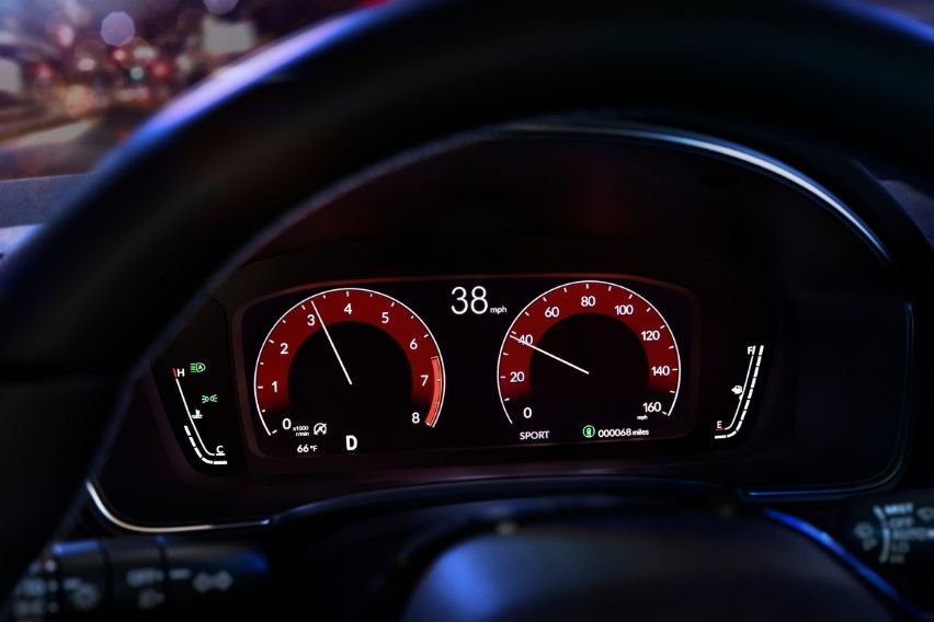 2022 Honda Civic Digital Gauge