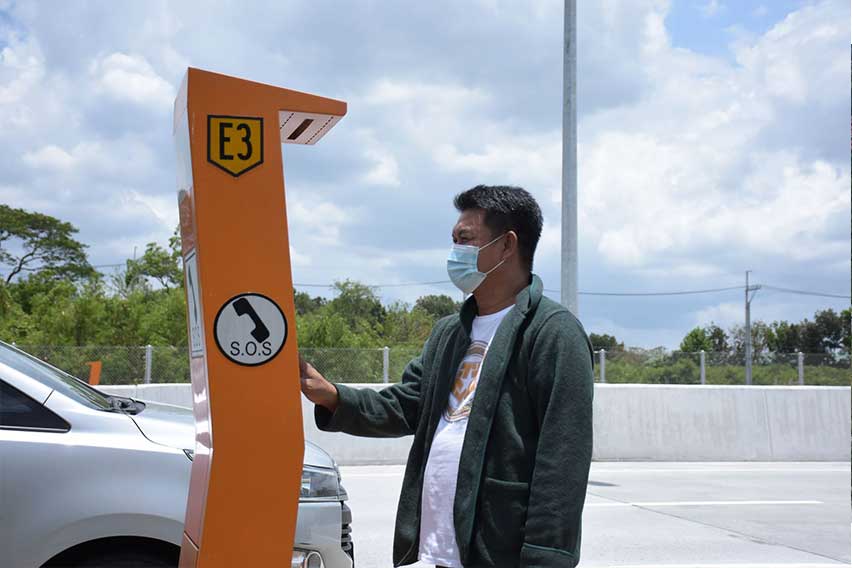 Call boxes installed along CALAX for quicker emergency response to motorists