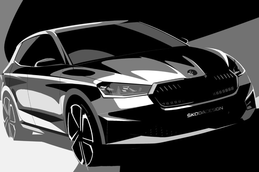 Next-gen Skoda Fabia front