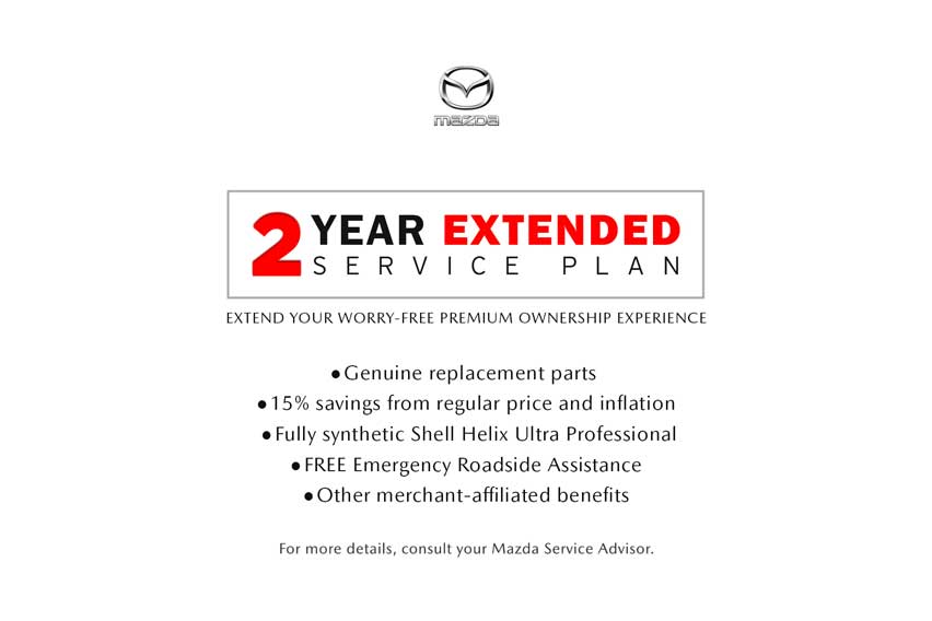 Mazda PH offers 2-Year Extended Service Plan for as low as P38,250