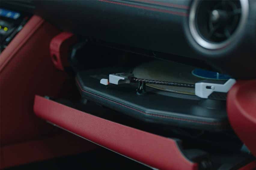 Lexus IS vinyl record player