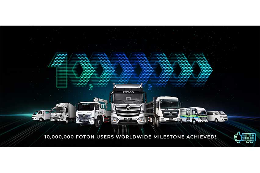 Foton sales surpass 10-M units worldwide