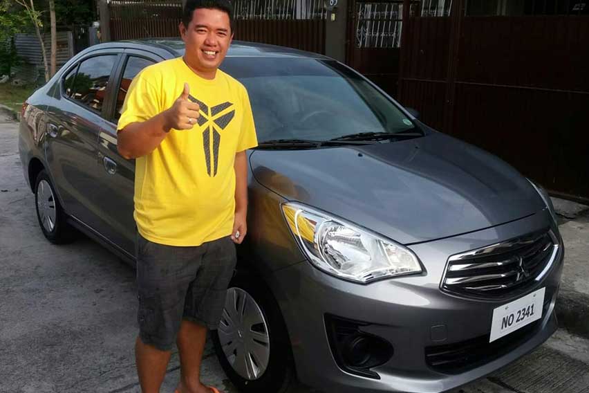 Lester del Rosario with Mitsubishi Mirage G4