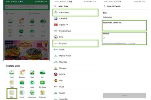 You can now reload your AutoSweep, EasyTrip account via GrabPay